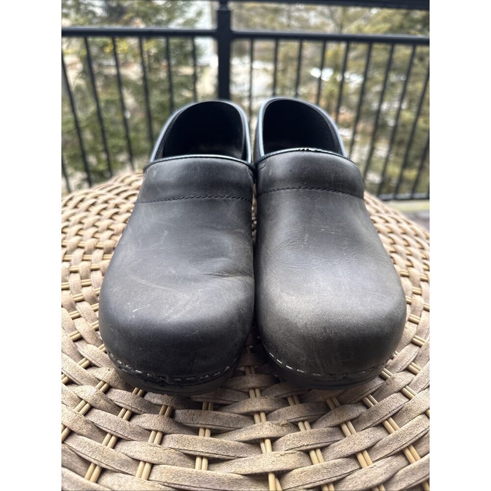 Dansko Black Leather Mules - Picture 3 of 14